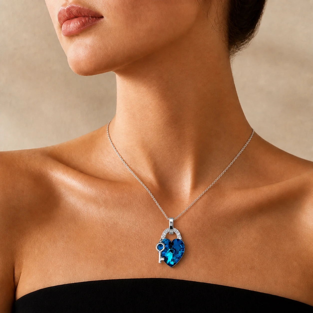 Bright Blue Key, vista modelada referencial