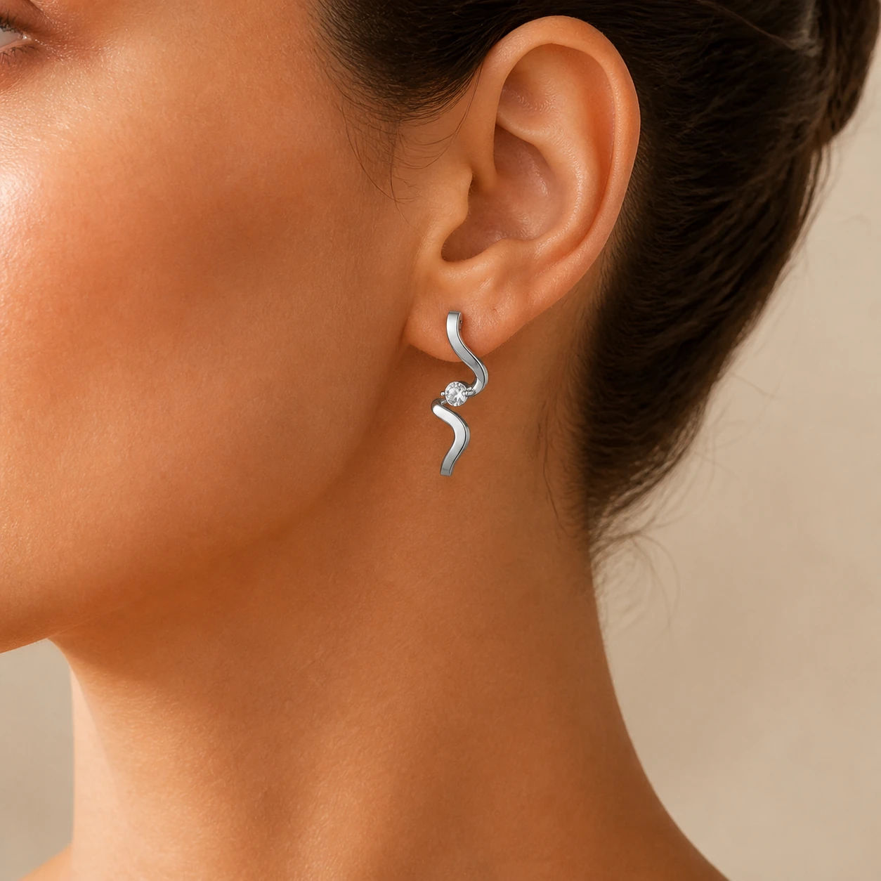 Delicate Silver Curve, vista modelada referencial