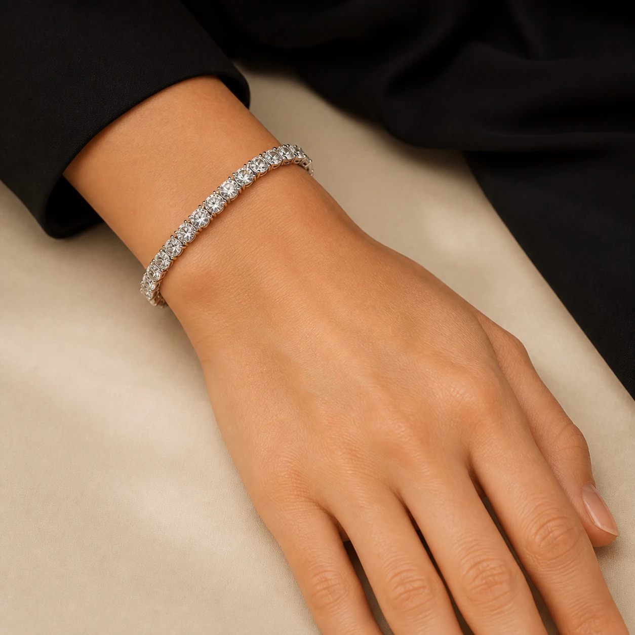 Pulsera estrella redonda, vista modelada referencial